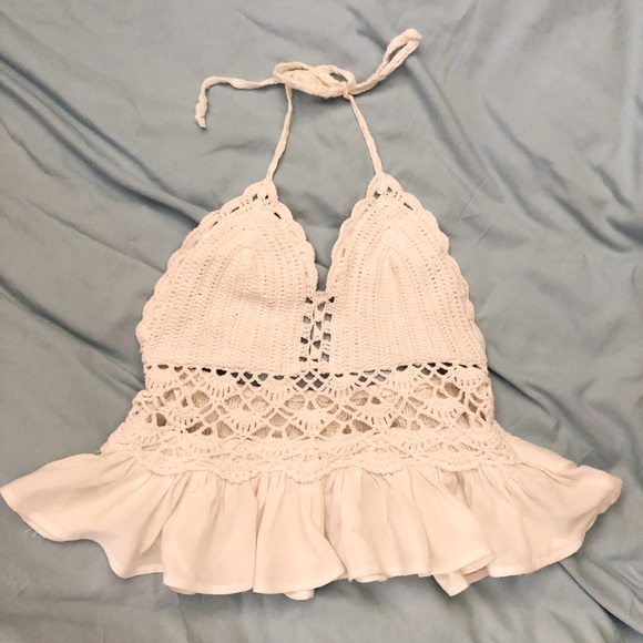 Sadie & Sage Tops - Crochet halter top